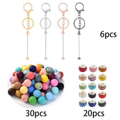 Beadable Keychain DIY Kit