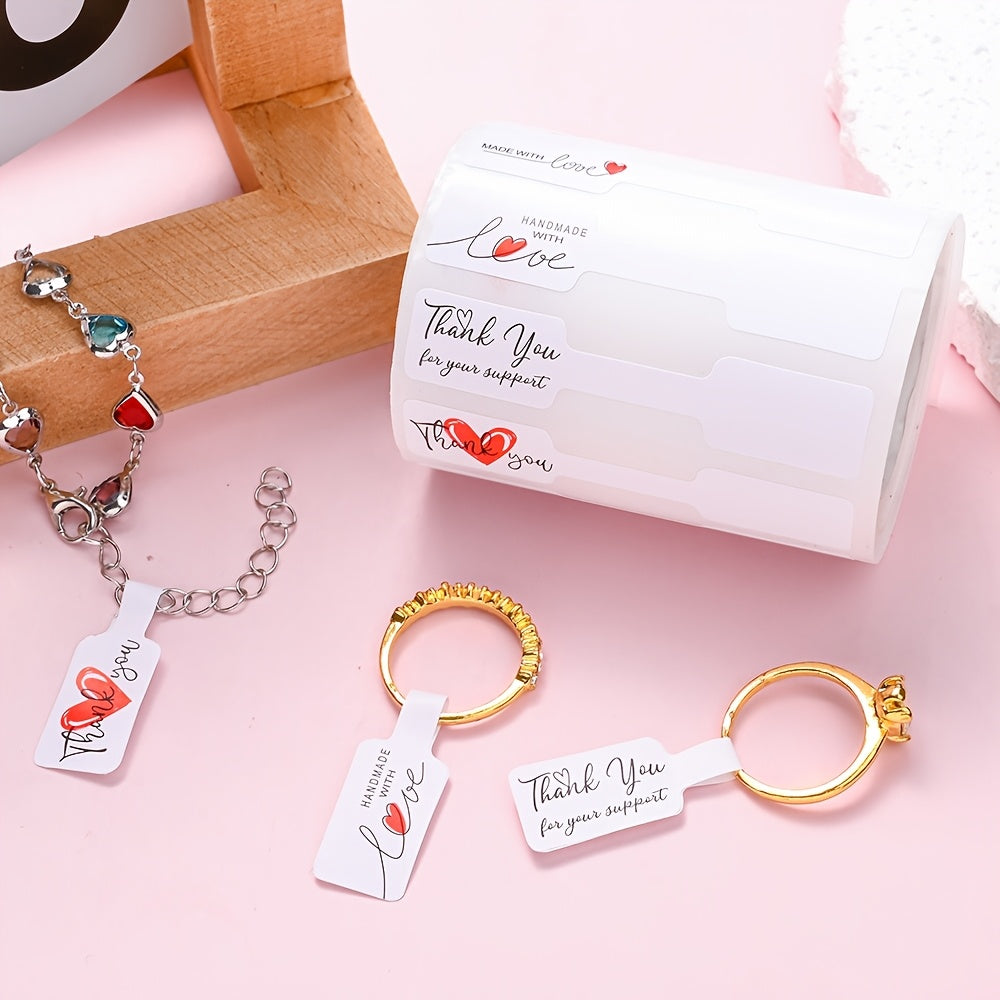 White Love Jewelry Price Labels