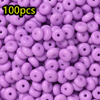 Macaron Glass Safety Buckle Beads