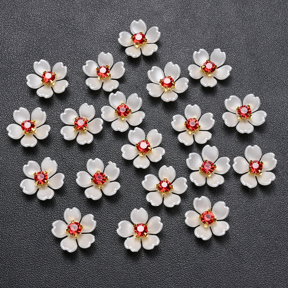 Acrylic Rhinestone Flower Patches