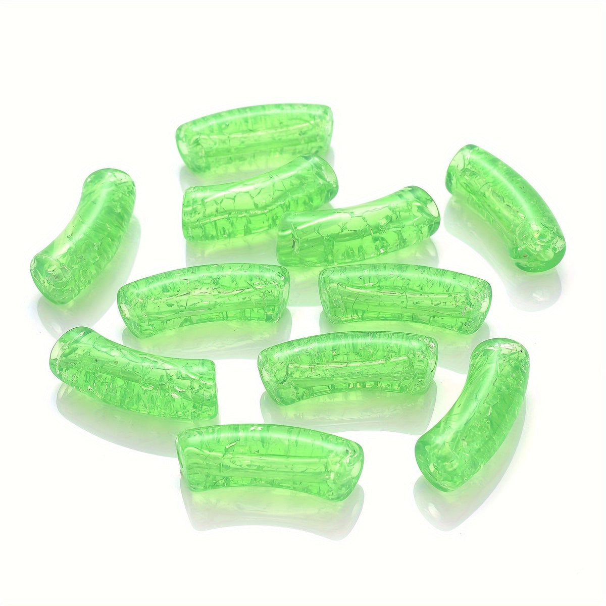Gradient Curved Acrylic Beads