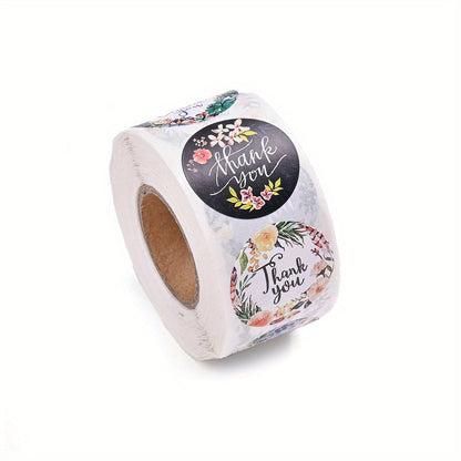 Floral Thank You Stickers