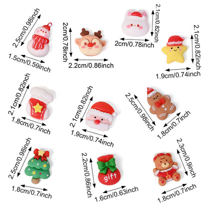 Christmas Resin Flatback Figurines