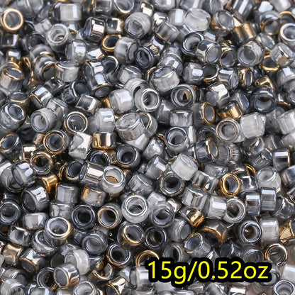15g/bag 2mm Colorful Cylindrical Glass Seed Beads