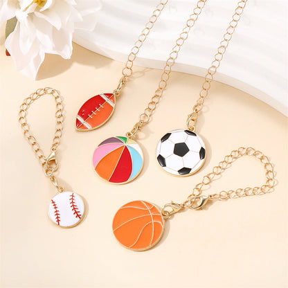 Sports Theme Enamel Pendant Charms