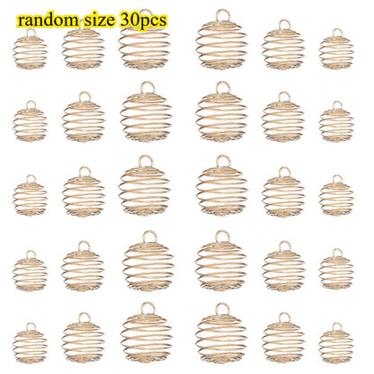 Random Spiral Bead Cages Pendants Holders