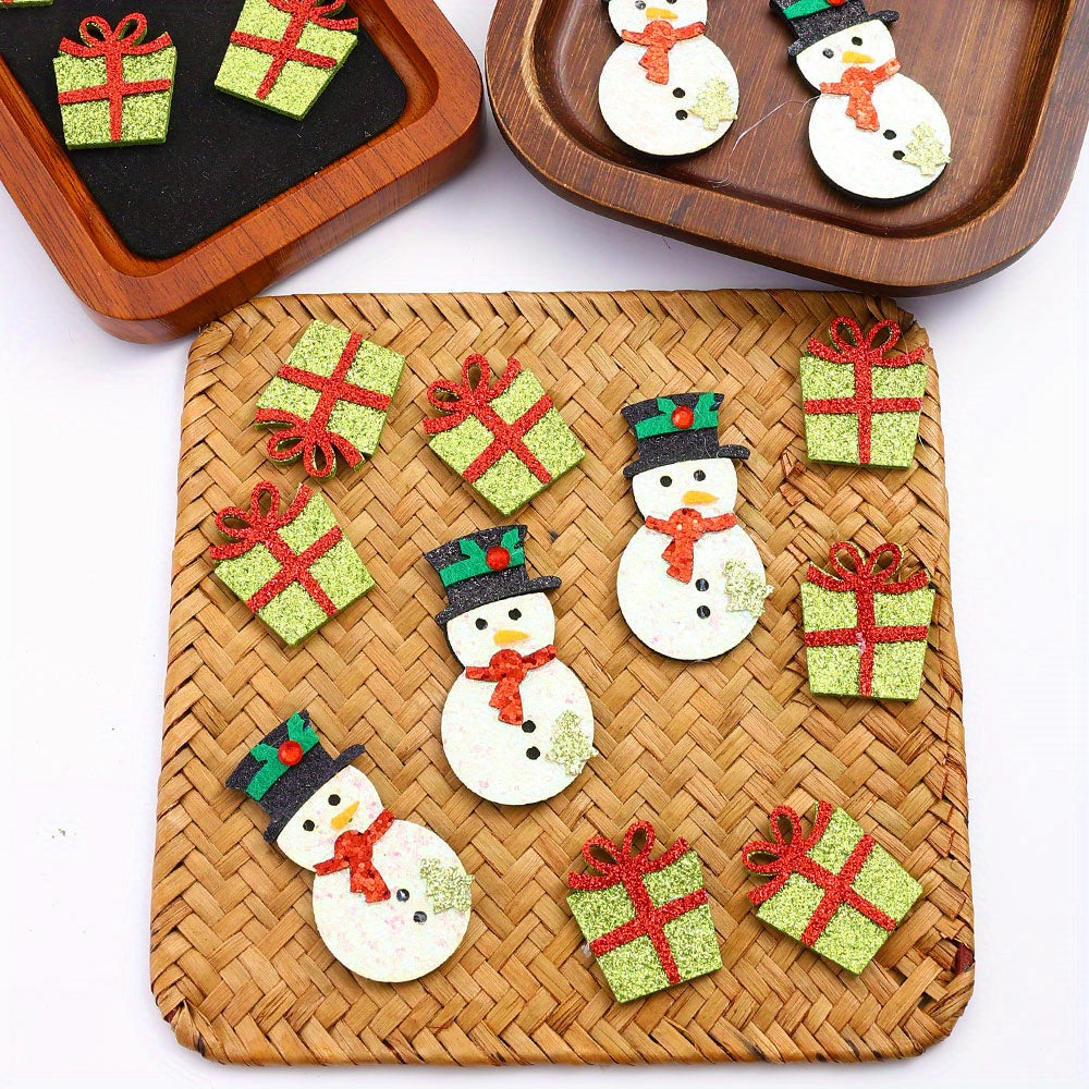 Christmas Glitter Decorative Patches