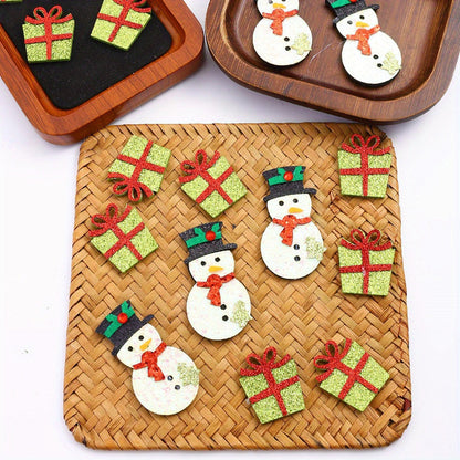 Christmas Glitter Decorative Patches