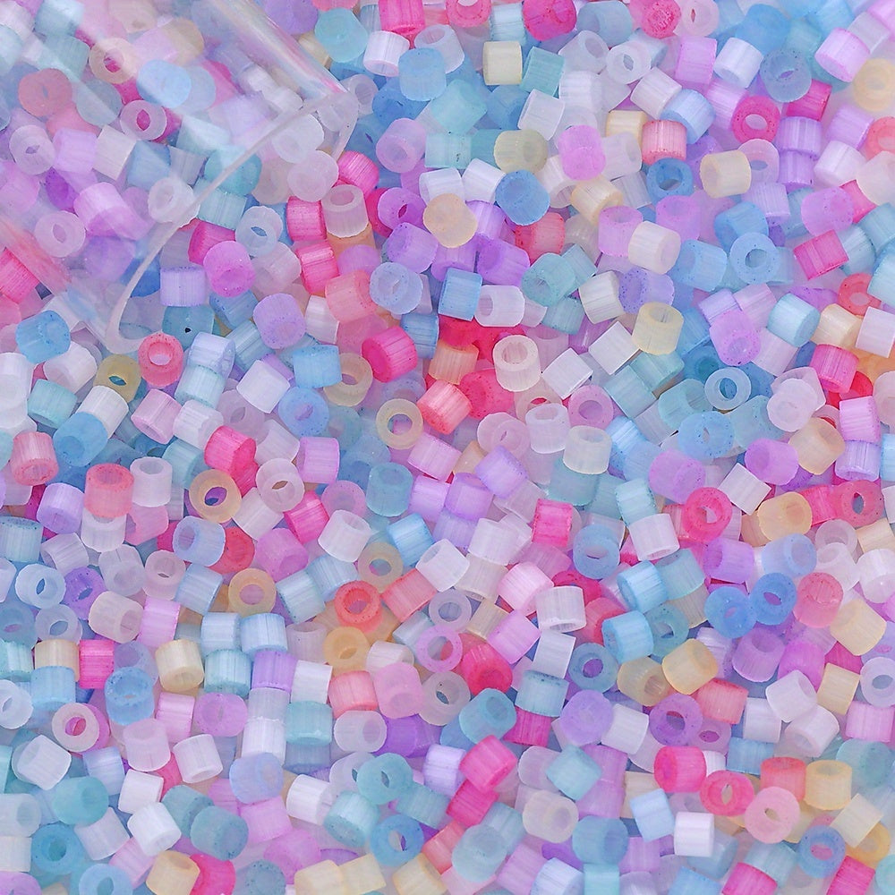 10g 2.5mm Colorful Drawn Glass Seed Beads