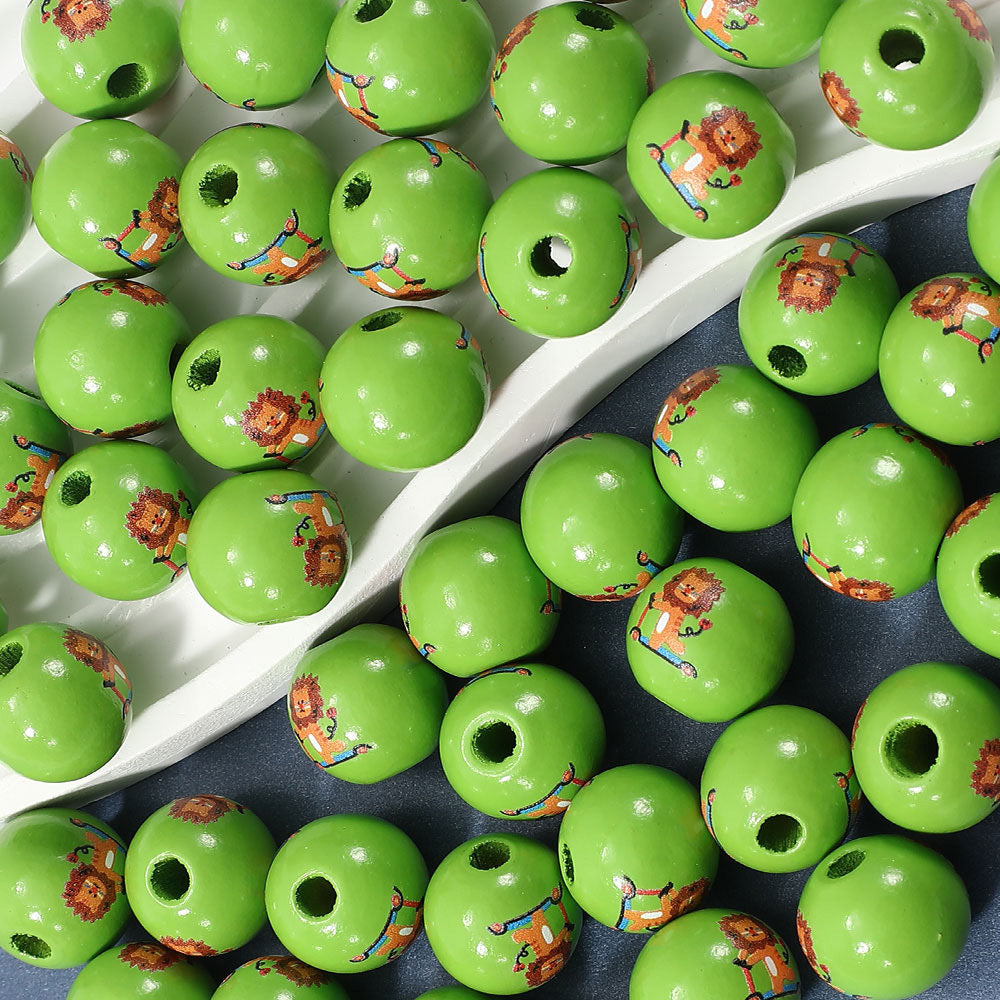 Mixed Round Wooden Beads