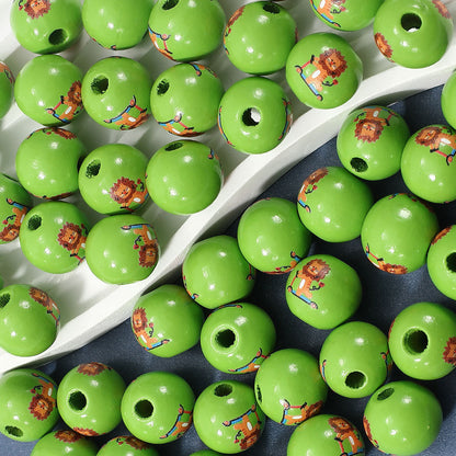 Mixed Round Wooden Beads