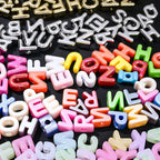 Colorful Alphabet Acrylic Beads
