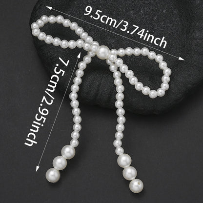 Faux Pearl Bowknot Embellishments