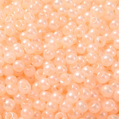200PCS 4mm Cream Glass Rice Beads