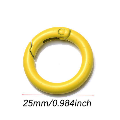 20PCS 25mm Colorful O-Shape Spring Keychain Set