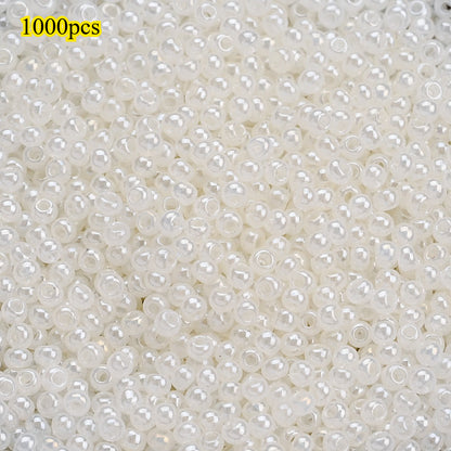 1000pcs 2mm Random Color Glass Seed Beads
