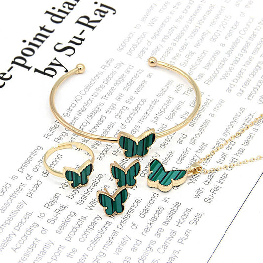 Double-Sided Butterfly Jewelry Set
