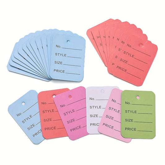300-Piece Multicolor Price Label Hang Tags