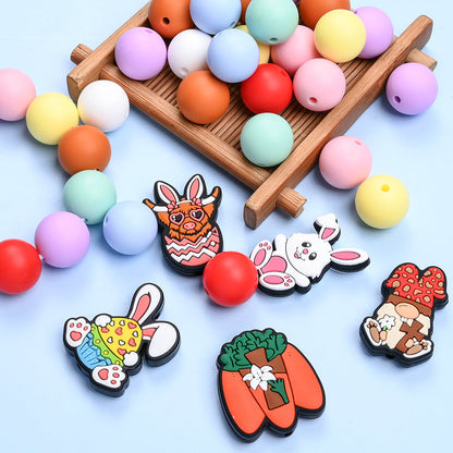 Rainbow Silicone Beads