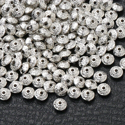 100PCS 6mm UFO-Shaped Plastic Bead Set