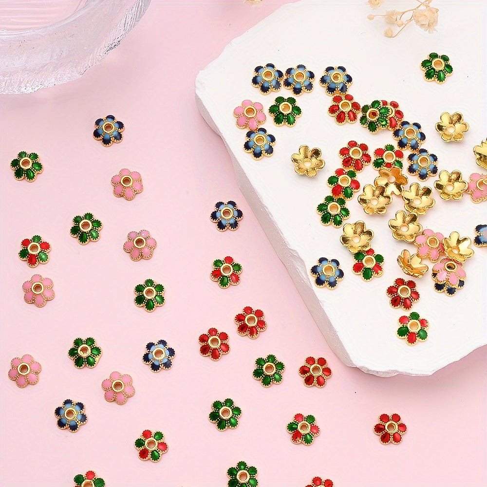 Vintage Alloy Flower Spacer Beads