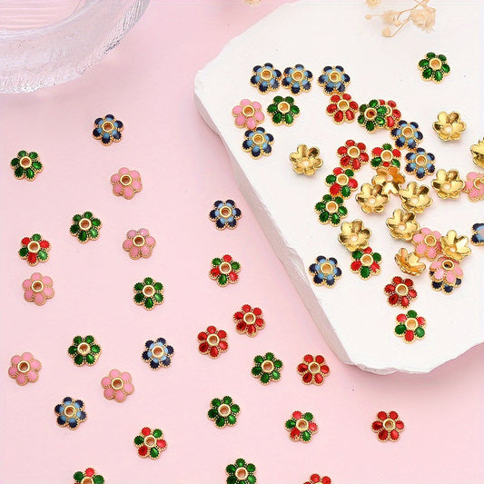 Vintage Alloy Flower Spacer Beads
