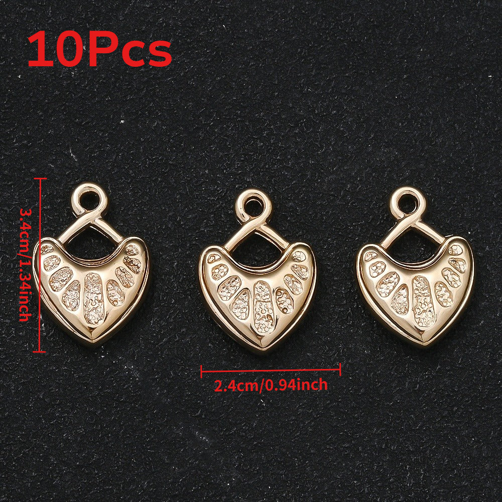 10/20PCS CCB Peach Heart Pendant Set