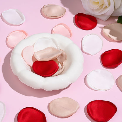 Pink Polyester Rose Petals