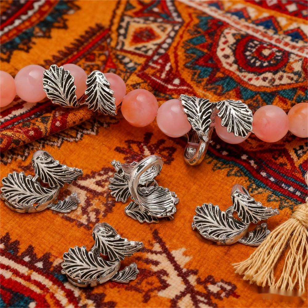 Vintage Double-Feather Angel Wing Beads