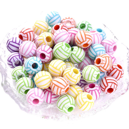 50pcs 39 Styles Mixed Sports Ball Beads