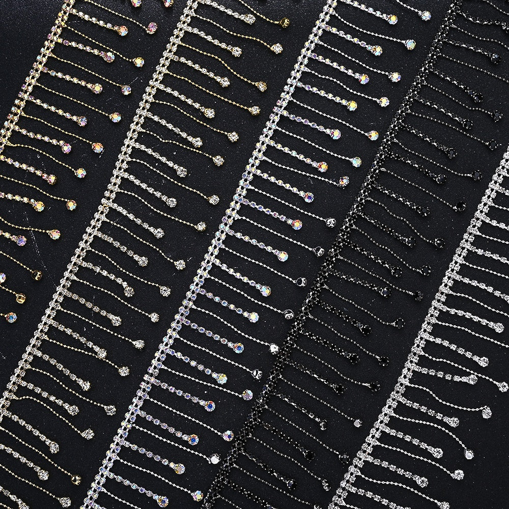 Rhinestone Tassel Chain