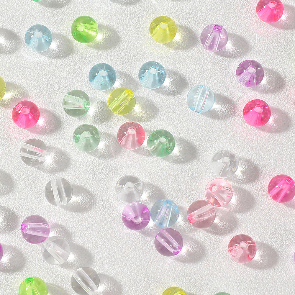 Transparent Round Acrylic Beads