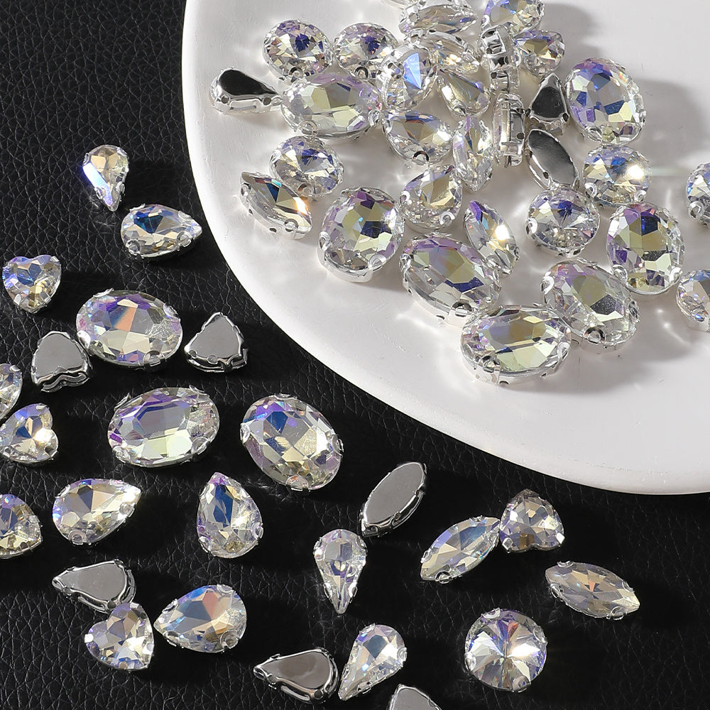 Glass Claw Rhinestones Patches