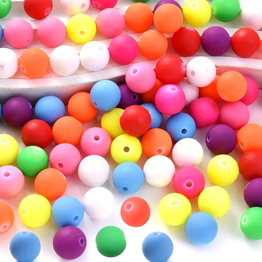 Colored Acrylic Round Beads