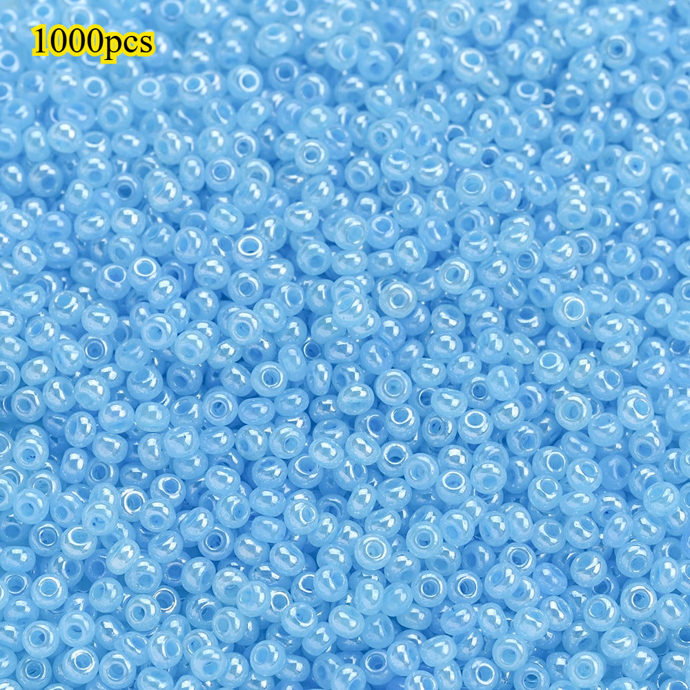 1000pcs 2mm Random Color Glass Seed Beads