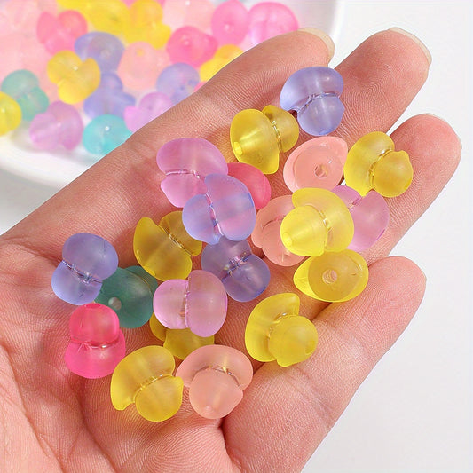 30pcs 15mm Transparent Duck Acrylic Beads