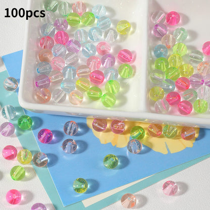 Transparent Round Acrylic Beads