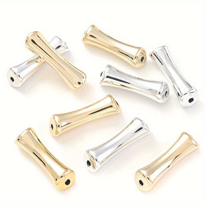 Curved Bamboo Tube Acrylic Beads