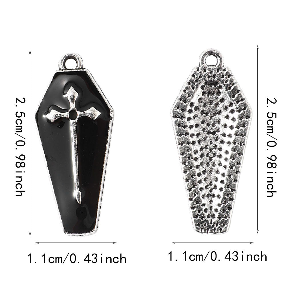Halloween Coffin Alloy Charms