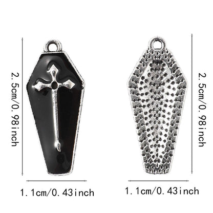 Halloween Coffin Alloy Charms
