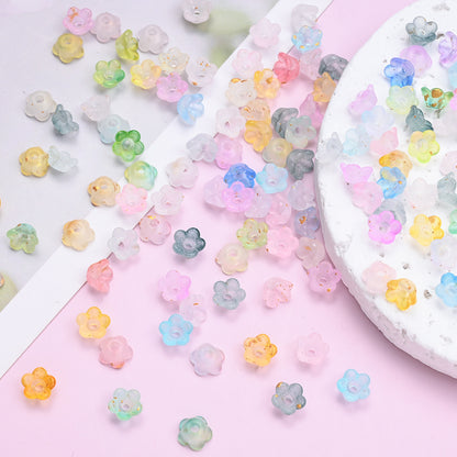 500pcs 3x6mm Lily of the Valley Acrylic Flower Cap Beads