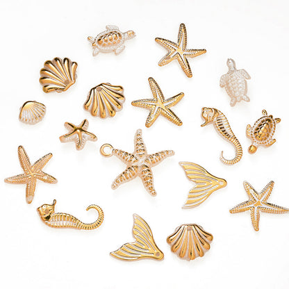 Bohemian Marine Animal Acrylic Pendant Charms