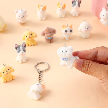 Resin Puppy Pendants