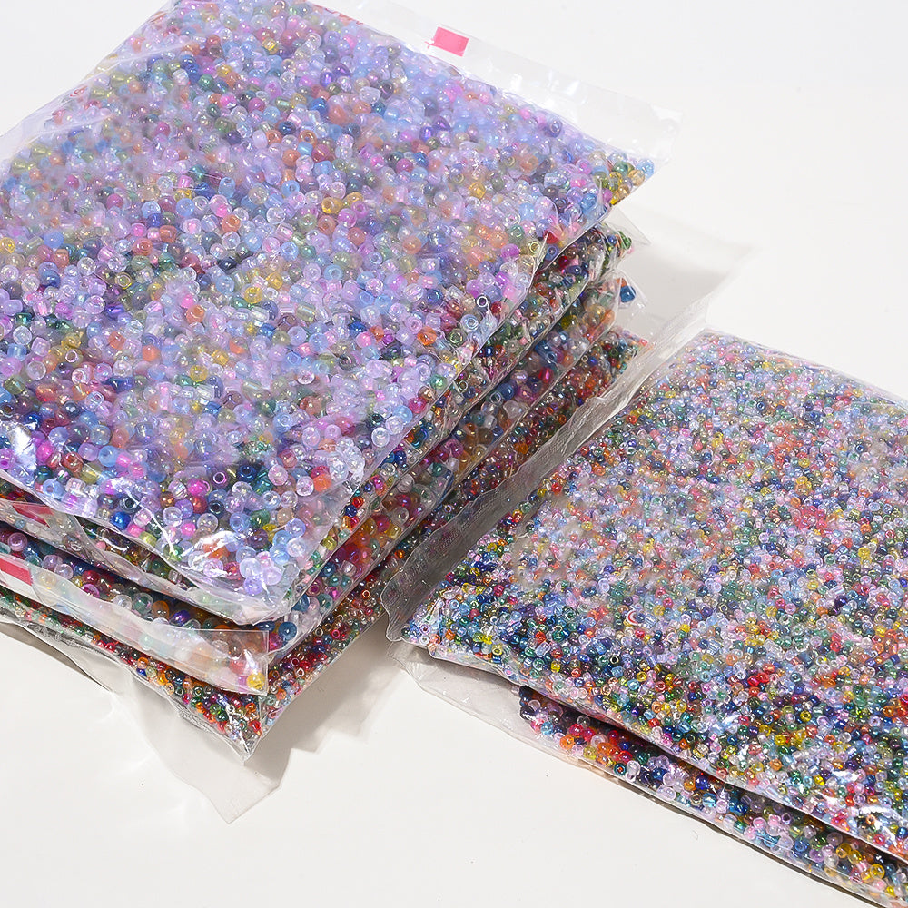 450g 2/3/4mm Mixed Color Glass Seed Beads