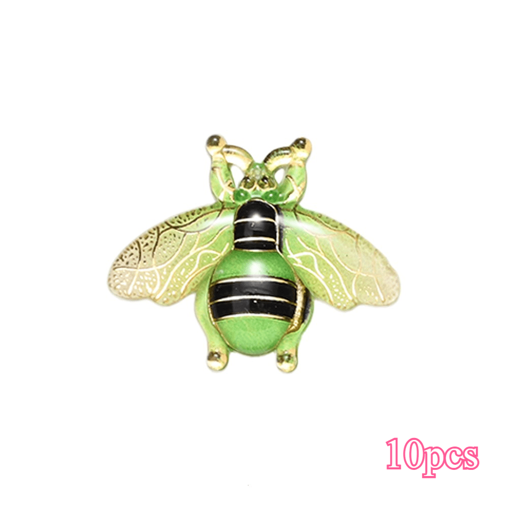 Colorful Acrylic Bee Flatback Rhinestone Charm Pendants