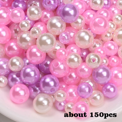 Colorful ABS Imitation Pearl Beads