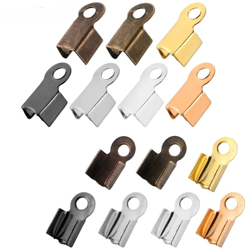 200pcs 2.5/3.5/4mm Crimp End Caps