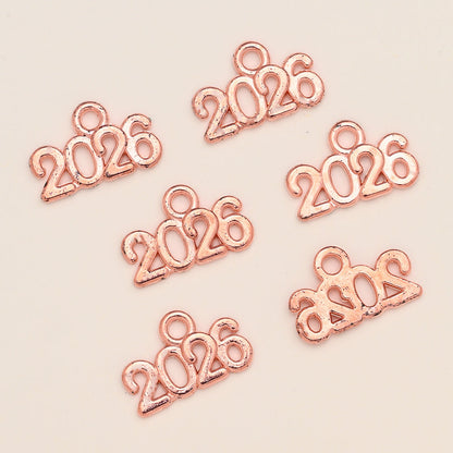 Vintage Number Letter Metal Charms