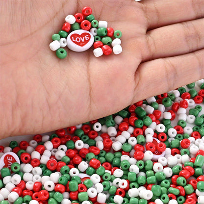 5000pcs Christmas Love Mixed Color Beads