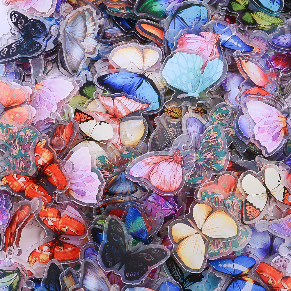 Colorful Butterfly Acrylic Flatback Embellishments
